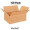 100 Pack Strong Multi Depth Corrugated Shipping Cartons for Mailing Moving and Storage 16 x 12 x 6 inch